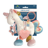 Itzy Ritzy - Link & Love Activity Plush Silicone Teether Toy - Unicorn - The Milk Moustache