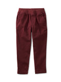 Tea Collection Timeless Stretch Twill Pants - Red Mahogany - The Milk Moustache