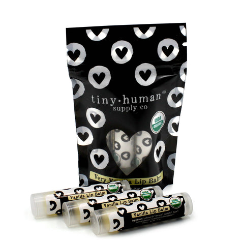 Organic Lip Balm 3 pack - Very Vanilla - The Milk Moustache
