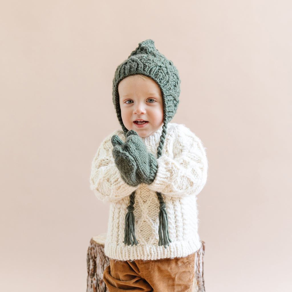 Hand knit mittens discount