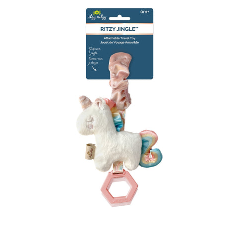 Itzy Ritzy - Ritzy Jingle Attachable Travel Toy - Unicorn - The Milk Moustache