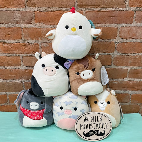 8" Squishmallows Farm B - The Milk Moustache