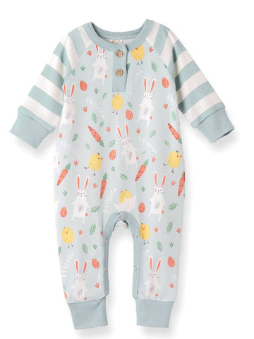 Easter Peeps Henley Romper - The Milk Moustache