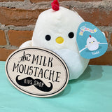 8" Squishmallows Farm B - The Milk Moustache