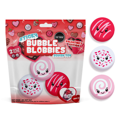 Sticky Bubble Blobbies - Valentine's Edition - The Milk Moustache