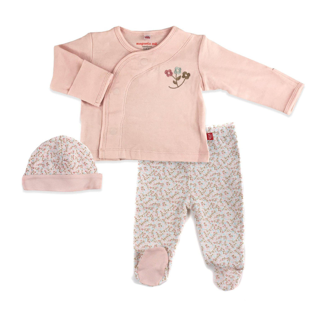 Magnetic Me Bedford Floral Organic Kimono Set - The Milk Moustache