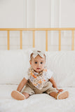 Copper Pearl Bandana Bib Set - Eden - The Milk Moustache