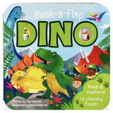 Peek-A-Flap Dino Board Book - The Milk Moustache