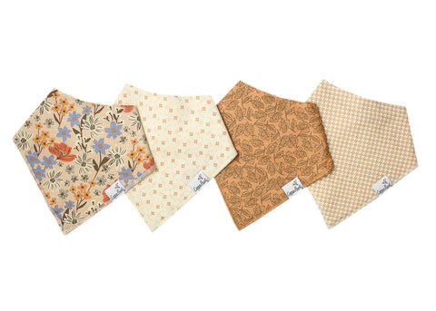 Copper Pearl Bandana Bib Set - Eden - The Milk Moustache