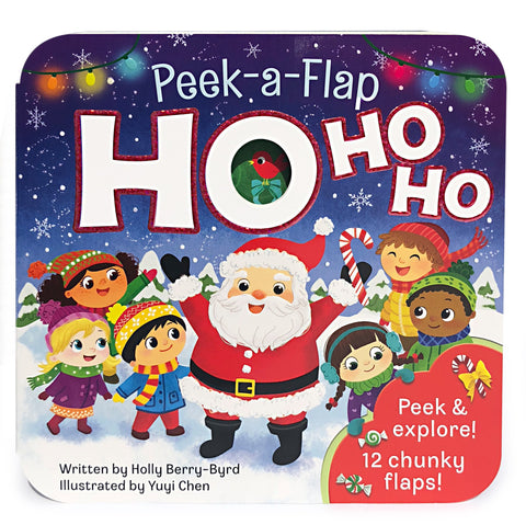 Ho Ho Ho Peek-A-Flap Board Book - The Milk Moustache
