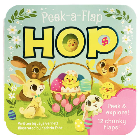 Peek-A-Flap Hop Board Book - The Milk Moustache