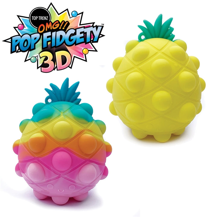 OMG! Popit Fidgety Bubble Popper Fidget Toy - 3D Pineapple Ball - The Milk Moustache