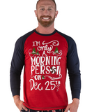 Men's Candy Cane Pajama Tee - The Milk Moustache