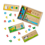 See & Spell Wooden Learning Toy - The Milk Moustache