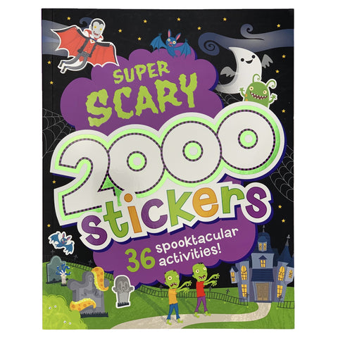 2000 Stickers Super Scary Halloween Book - The Milk Moustache