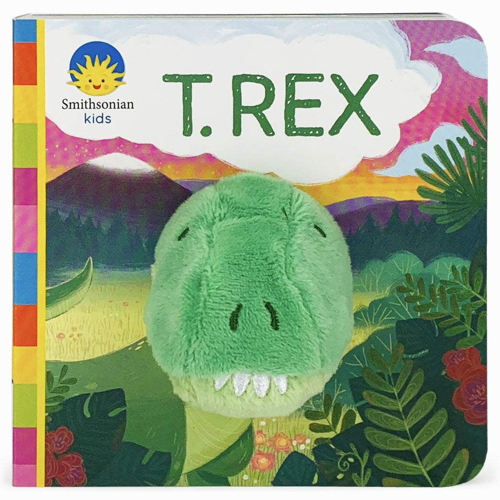 Smithsonian Kids : T.Rex Plush Finger Puppet Book - The Milk Moustache