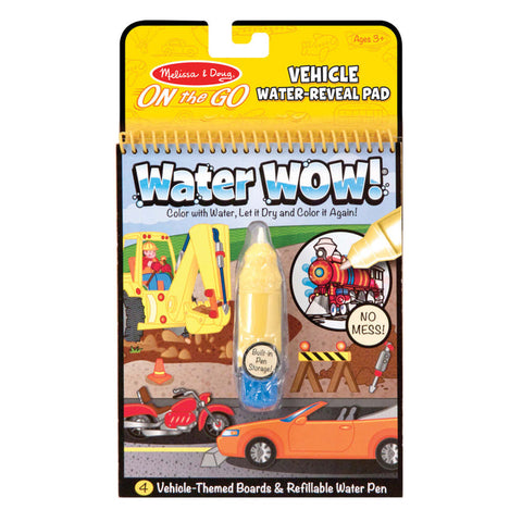 Water Wow! On the Go Travel Activity Book - Vehicles - The Milk Moustache