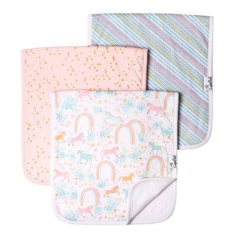 Copper Pearl Burp Cloth Set - Whimsy - The Milk Moustache