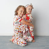 Farm Friends Short Sleeve Bamboo Toddler Kids Pajama Set - The Milk Moustache
