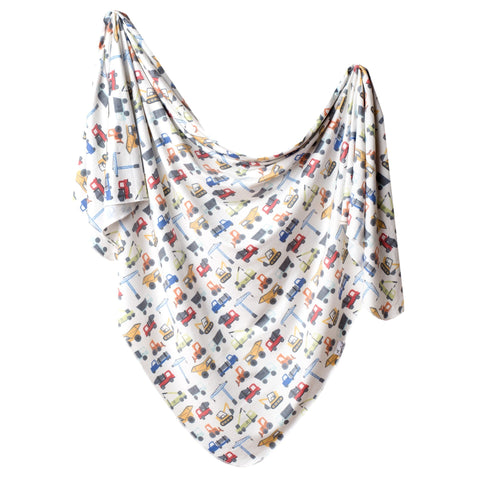 Copper Pearl Knit Swaddle Blanket - Diesel - The Milk Moustache
