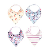 Copper Pearl Bandana Bib Set of 4 - Morgan - The Milk Moustache