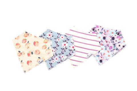 Copper Pearl Bandana Bib Set of 4 - Morgan - The Milk Moustache