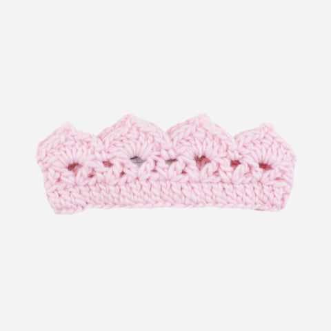 Avery Crocheted Crown - Pink - The Milk Moustache