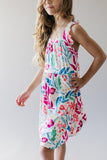 Mountain Blooms Ruffle Strappy Dress - The Milk Moustache