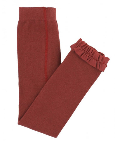 Rosewood Footless Ruffle Tights - The Milk Moustache
