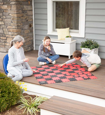 Giant Garden Foam Checkers Set - The Milk Moustache